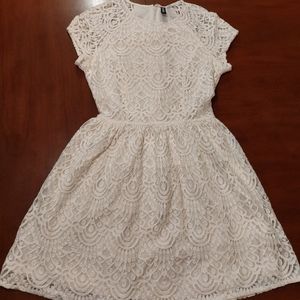 H&M White Lace Dress